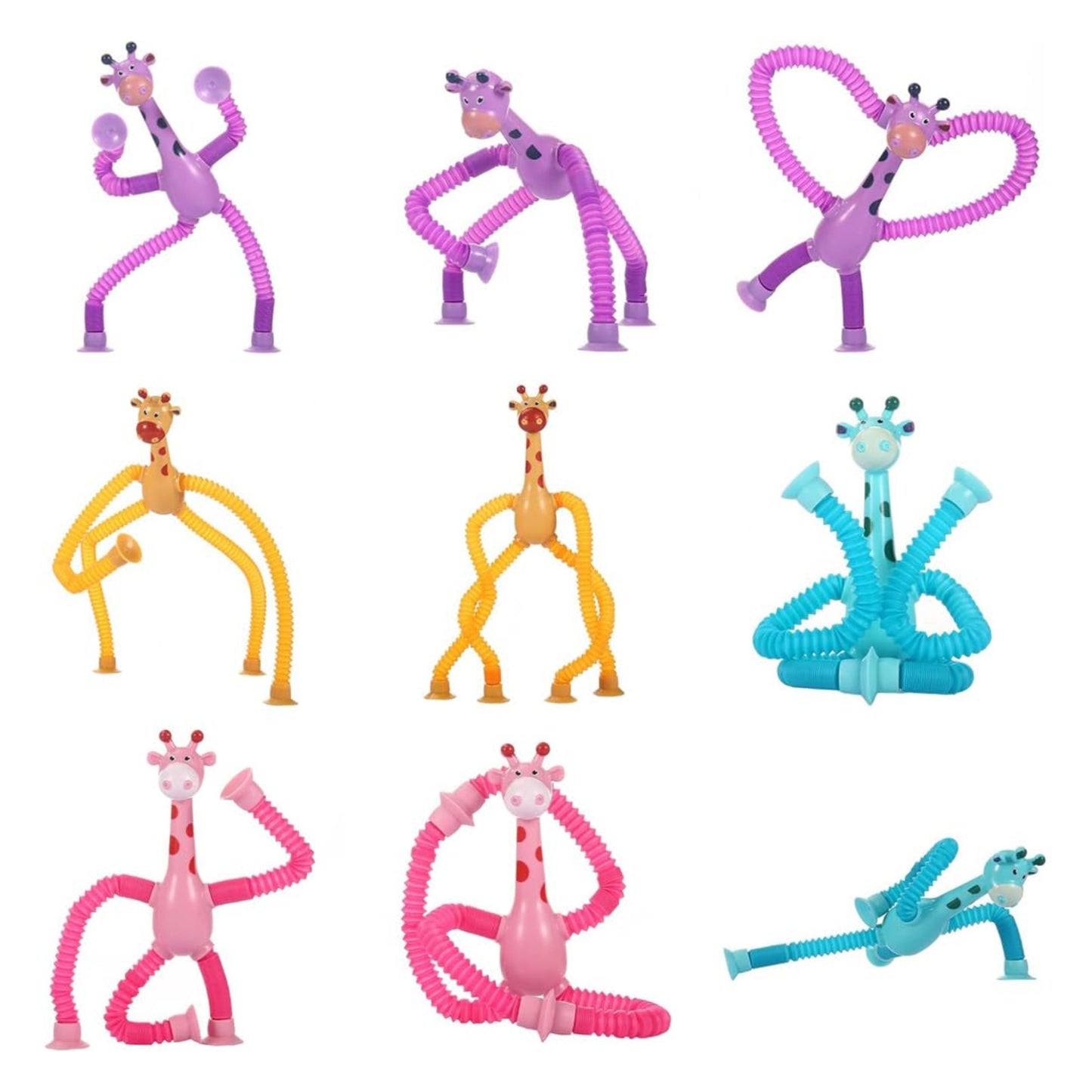 Flexible Giraffe Pop Tube Toy – Stretch, Bend & Fidget Fun for Kids
